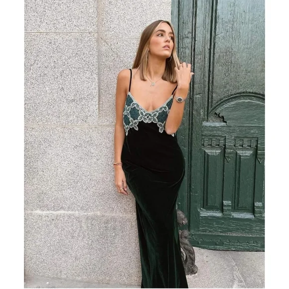 Zara | Dresses | Zara Long Crochet Dress | Poshmark